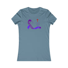 Load image into Gallery viewer, "Keep eyes on Cross - Lupus Awareness" T-Shirt Women