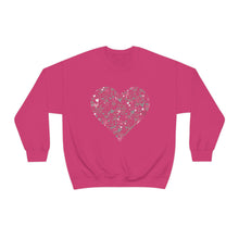 Load image into Gallery viewer, "Love Heart" Heavy Blend Crewneck Sweatshirt