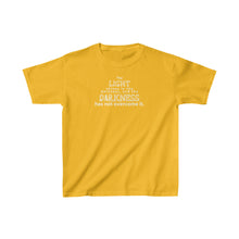 Load image into Gallery viewer, "Light in darkness" Kids 6T-18T T-Shirt