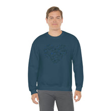 Load image into Gallery viewer, "Love Heart" Heavy Blend Crewneck Sweatshirt