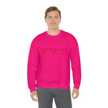 Load image into Gallery viewer, "Love Heart" Heavy Blend Crewneck Sweatshirt