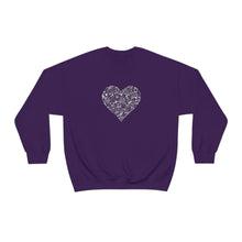 Load image into Gallery viewer, "Love Heart" Heavy Blend Crewneck Sweatshirt