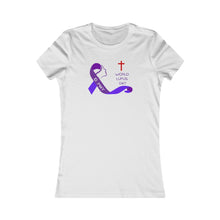 Load image into Gallery viewer, "Keep eyes on Cross - Lupus Awareness" T-Shirt Women