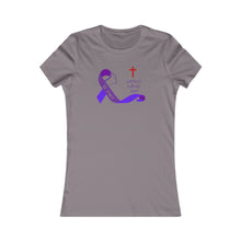 Load image into Gallery viewer, "Keep eyes on Cross - Lupus Awareness" T-Shirt Women