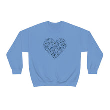 Load image into Gallery viewer, "Love Heart" Heavy Blend Crewneck Sweatshirt