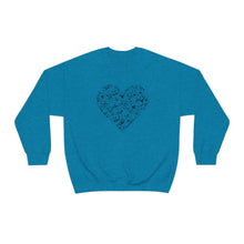 Load image into Gallery viewer, "Love Heart" Heavy Blend Crewneck Sweatshirt