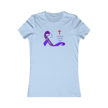 Load image into Gallery viewer, "Keep eyes on Cross - Lupus Awareness" T-Shirt Women