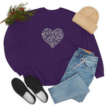 Load image into Gallery viewer, "Love Heart" Heavy Blend Crewneck Sweatshirt