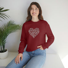 Load image into Gallery viewer, "Love Heart" Heavy Blend Crewneck Sweatshirt