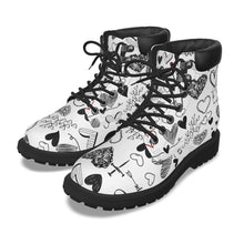 Load image into Gallery viewer, "Love" All-Over Print Women's Short Boots