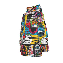 Load image into Gallery viewer, All-Over Print Kid's Sherpa Fleece Hoodie Blanket