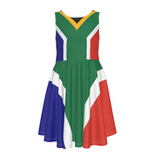 Load image into Gallery viewer, South African All-Over Print Kid's Sleeveless Dress