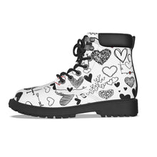 Load image into Gallery viewer, "Love" All-Over Print Women's Short Boots