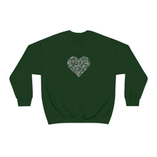 Load image into Gallery viewer, "Love Heart" Heavy Blend Crewneck Sweatshirt