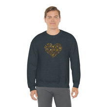 Load image into Gallery viewer, "Love Heart" Heavy Blend Crewneck Sweatshirt