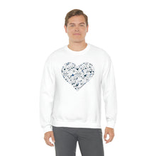 Load image into Gallery viewer, "Love Heart" Heavy Blend Crewneck Sweatshirt