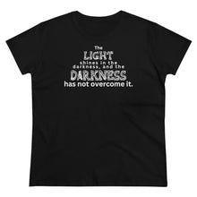Load image into Gallery viewer, "Light in darkness" Women's Cotton Tee