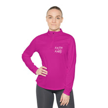 Load image into Gallery viewer, "Faith it until you make it" Women's Quarter-Zip Sweater