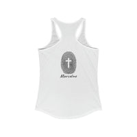 Women's -Printed on back- Racerback Tank