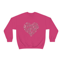 "Love Heart" Heavy Blend Crewneck Sweatshirt