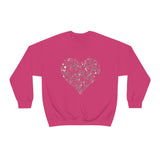 "Love Heart" Heavy Blend Crewneck Sweatshirt