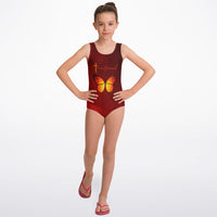 "Red Transformed Swimwear" 2T-7T