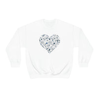 "Love Heart" Heavy Blend Crewneck Sweatshirt