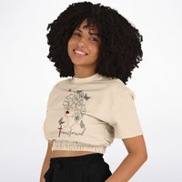 "Transformed" Cropped short sleeve sweatshirt