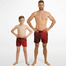 Load image into Gallery viewer, &quot;Matching Red Swimwear&quot; 2T-14T and Father
