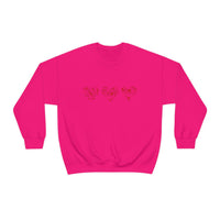 "Love Heart" Heavy Blend Crewneck Sweatshirt