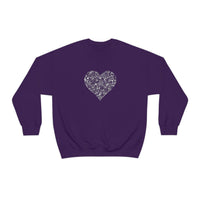 "Love Heart" Heavy Blend Crewneck Sweatshirt