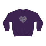 "Love Heart" Heavy Blend Crewneck Sweatshirt