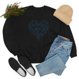 "Love Heart" Heavy Blend Crewneck Sweatshirt