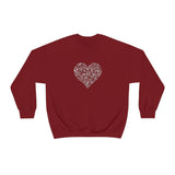 "Love Heart" Heavy Blend Crewneck Sweatshirt