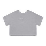 "Define Love" Champion Women's Heritage Cropped T-Shirt