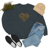 "Love Heart" Heavy Blend Crewneck Sweatshirt