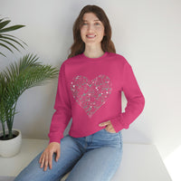 "Love Heart" Heavy Blend Crewneck Sweatshirt