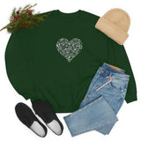 "Love Heart" Heavy Blend Crewneck Sweatshirt