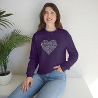 "Love Heart" Heavy Blend Crewneck Sweatshirt