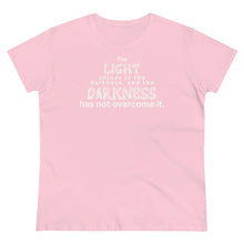 Load image into Gallery viewer, &quot;Light in darkness&quot; Women&#39;s Cotton Tee
