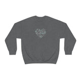 "Love Heart" Heavy Blend Crewneck Sweatshirt