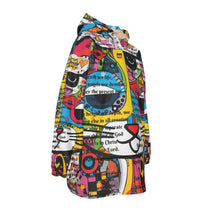 Load image into Gallery viewer, All-Over Print Kid&#39;s Sherpa Fleece Hoodie Blanket
