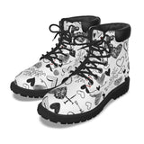 "Love" All-Over Print Women's Short Boots