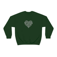 "Love Heart" Heavy Blend Crewneck Sweatshirt