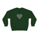 "Love Heart" Heavy Blend Crewneck Sweatshirt