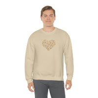 "Love Heart" Heavy Blend Crewneck Sweatshirt