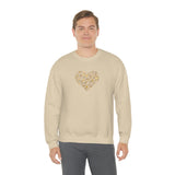 "Love Heart" Heavy Blend Crewneck Sweatshirt