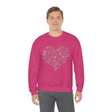 "Love Heart" Heavy Blend Crewneck Sweatshirt