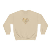 "Love Heart" Heavy Blend Crewneck Sweatshirt