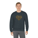 "Love Heart" Heavy Blend Crewneck Sweatshirt